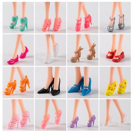 20 paria erilaisia Barbie-nukkeja, sopivia 30 cm käsintehtyihin