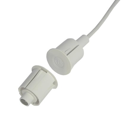 Alarmtech MC 370-S31-5 Høj sikkerhedskontakt 1 åbningsstik, indbygget 5 m kabel, Alarm & sikkerhed