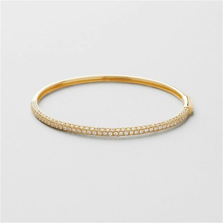 Sessan Bangle Armband - 24K VERGOLDETES STERLINGSILBER