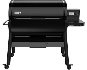 Weber SmokeFire EPX6 Träpelletsgrill (Stealth Edition) - Smart pelletsgrill med inbyggd belysning i locket