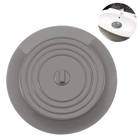 Silicone Flat Sink Plug-white