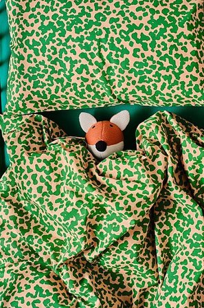 Jotex - Mini Bettbezug-set Krippe Organisch Grün - MALIA - Kaufe Kinderbettwäsche bei Jotex