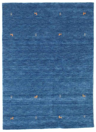 Gabbeh Loom Two Lines Dywan - Niebieski 160X230 Wełna, W Stylu Klasycznym