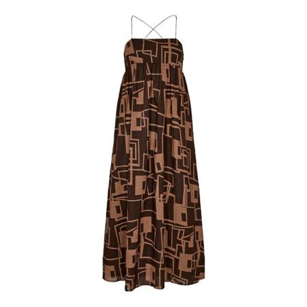 Co'Couture Wiona Strap Kjole Brun, Dame