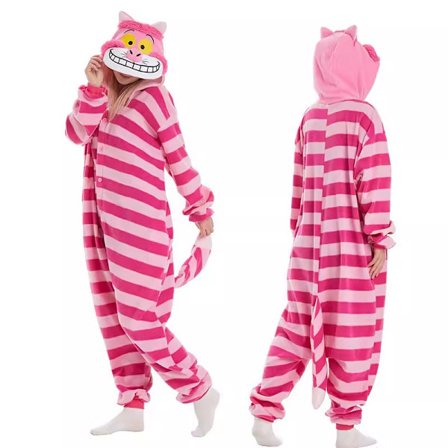 2025 Uusi sarjakuva yksiosainen pyjama Halloween-jouluasu Cheshire-kissa
