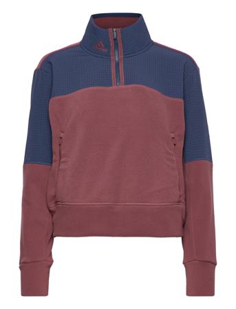 W Flc Qtr Z J Sweatshirts & Hoodies Fleeces & Midlayers Multi/mønstret Adidas Golf