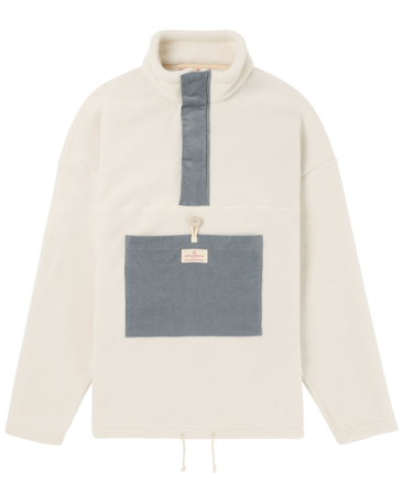 Amundsen V-Bond Cord Fleece Mens Natural/Stormy Blue