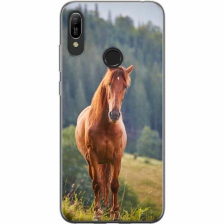 Huawei Y6 (2019) Genomskinligt Skal Hästar