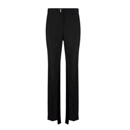 Givenchy Bukser IN Wool AND Mohair With Satin Band Sort, Dame