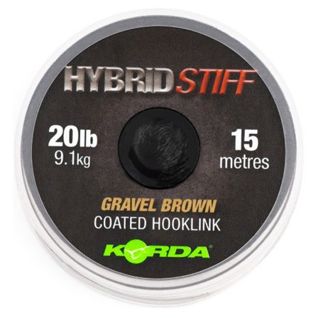 Korda Hybrid Stiff 20lb Gravel Brown 15m