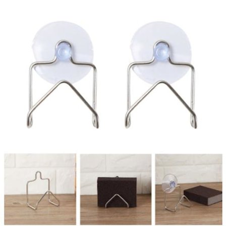 Oppvaskssvamp-holder - Sølv 2-pakning