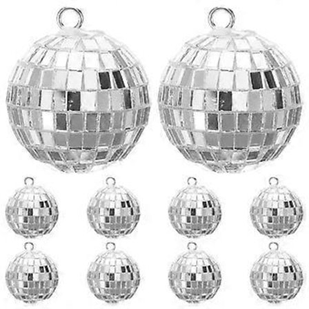 10 kpl Herkkä Peili Discopallo Koriste Heijastava Peilipallo Riippuva Baari Discopallo