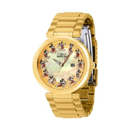 Invicta Watches, Disney - Mickey Mouse 39568 Women's Quartz Watch - 36mm Żółty, Kobieta, Rozmiar: ONE Size