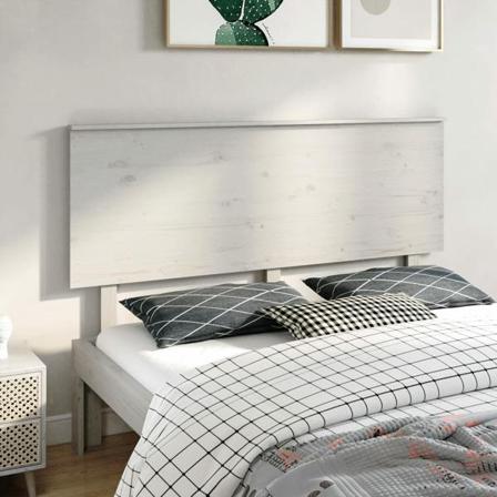 Vidaxl Sänggavel Vit 164x6x82,5 Cm Massiv Furu Vit