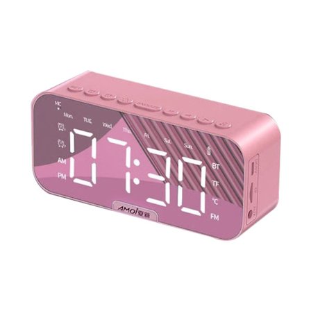 Trådlös Bluetooth-högtalare, multifunktionell högtalarklocka