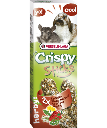Versele-Laga - CrispySticks Kanin-Marsvin Urter 2-pk. - Smådyr - Godbiter og gnagestenger - Frøstenger og Kräcker - ZOO.no