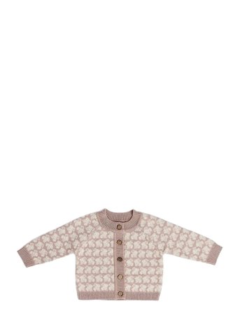 Cardigan, Ao Elephants, Merino Wool, Brown Pink Smallstuff