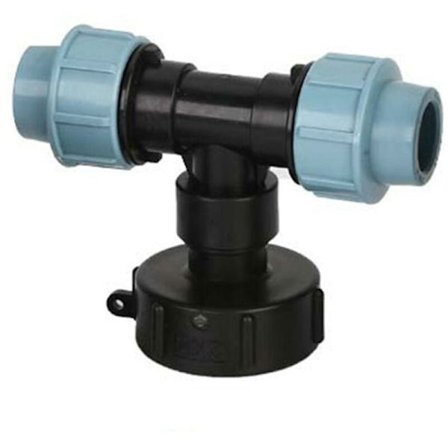 Vattentanksslanganslutning, trädgårdsslangadapter, hushållskraninstallation, 25 mm T-adapter