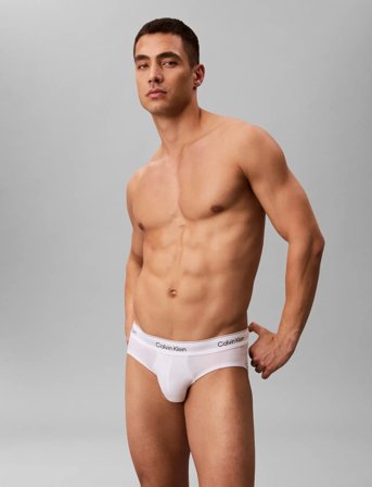 Calvin Klein Hip Brief 3Pk - White - XXL