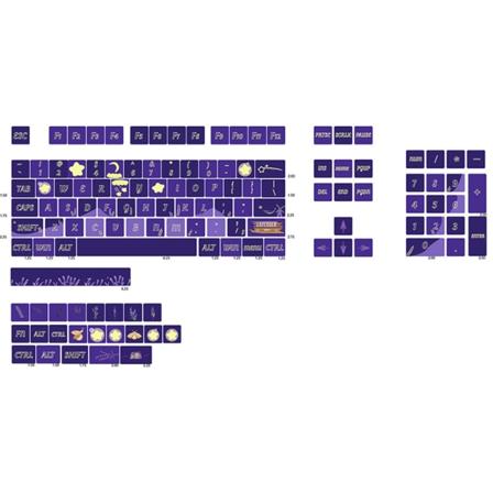 Laventeli Purppura XDA Korkeus PBT Näppäimet 127 Kpl Täysi set viisipuoliset väriaineet
