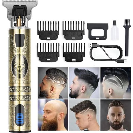 Professionella Hårtrimmer för Män med USB-Sladdlös Laddningsbar Grooming-Set