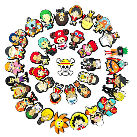 One Piece Serie Crocs Sko Blomst Spænde PVC Dekorativt Spænde