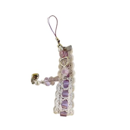 Unik Telefon Charm Hjerte Telefon Smykker Perler Telefonkæde Mode Taske Vedhæng Taske Charm Perfekt Gave til Modeelsker