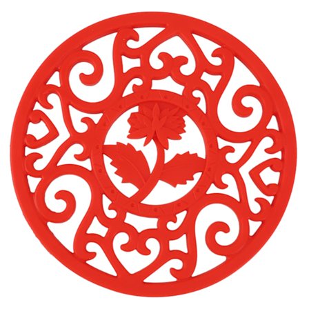 Silikon Gryteunderlag Varmebestandig Sklisikker Varm Gryteholder Kjøkken Varmeputer Rød