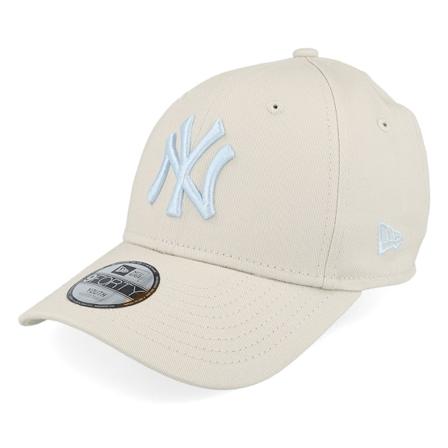 New Era - MLB Beige adjustable Cap - Kids New York Yankees League Essential 9FORTY Stone/Light Blue Adjustable @ Hatstore