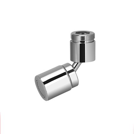 Kääntyvä hana-jatkokappale kahdella suihkusuuttimella