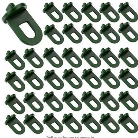 Drivhuseklemmer Sæt af 50 med ekstra stærkt greb og øjer - Den bedste espalier og planteholder til dit drivhus - Drivhustilbehør