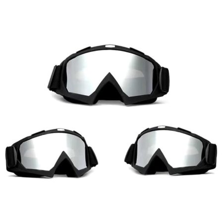 Skibriller Sølv Speilglass Matt Svart—pa