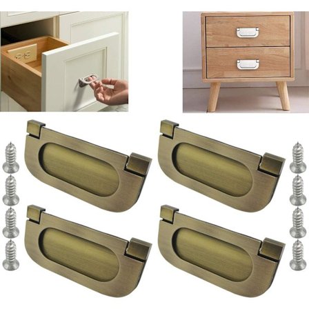 4 Osynliga Handtag - Kökslucka Låda Dörrhandtag