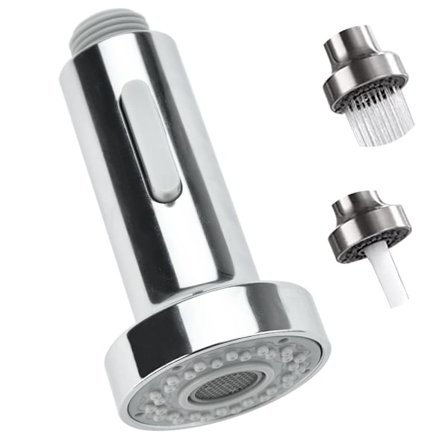 Køkkenhane Sprayhoved Udskiftningsdel - 2 Funktioner Træk Ud Hane Sprayhoved Sprayer Tuden Vask Bruserhoved Hane Tuden