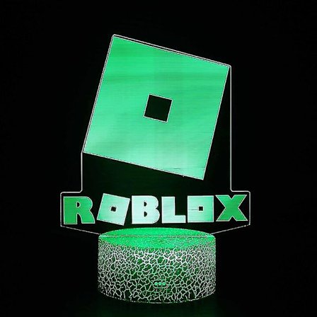 2021 Roblox 3D nattlampe Xbox-spill Animefigur Robotleker LED fjernstyrt RGB-julebelysning for barn gutter gaver