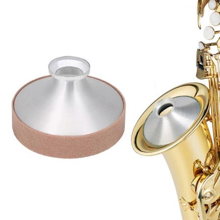 Saxofon dæmper lyddæmper i aluminiumslegering, letvægts saxofon mute til tenor/alt/sopran saxofon musikinstrument del