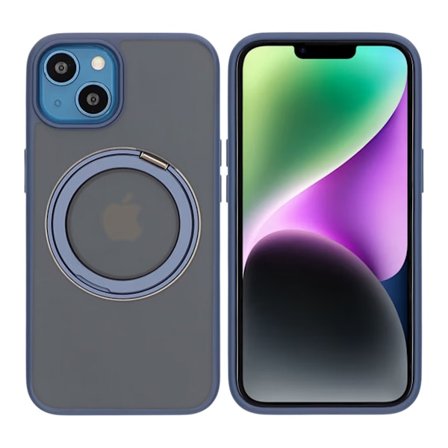 iPhone 13/14 Mobilskal med Magsafe Stativ - Blå