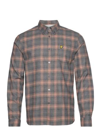 Button Down Check Shirt Skjorte Uformell Multi/mønstret Lyle & Scott*Betinget Tilbud
