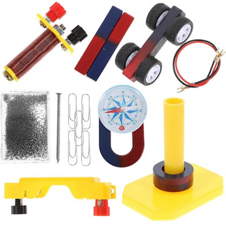Magnet Undervisningsutrustning Hästsko U-formad Stång Ring Magnet Kit 1Set (LGL)