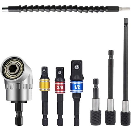 Vinkelborr, 6.35mm Vinkelborr, 105 Grader