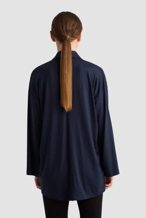 Residus Huberta Blouse - Midnight T-shirts & toppar Dam Blå XS