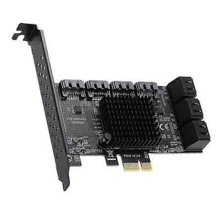 PCIe til SATA3.0 10-Port SATA III 6Gbps Controller Udvidelseskort PCI Express