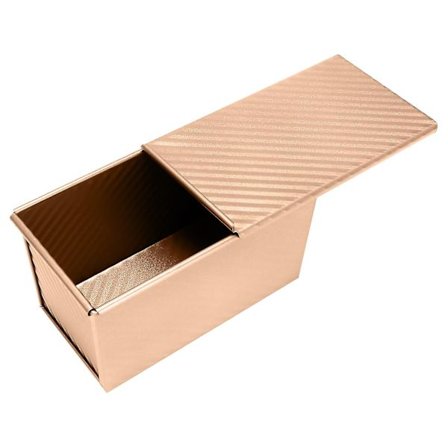 Bakform Pullman med lock, brödform med lock, non-stick rektangel för ugn, degform