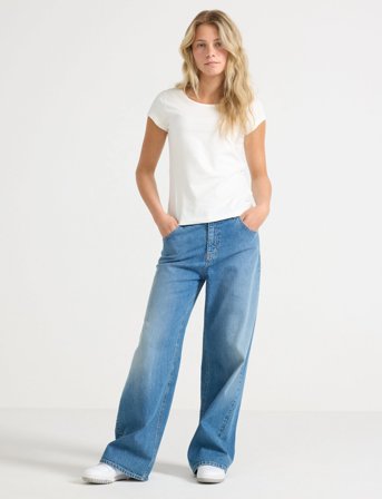 Lindex Trousers Denim Vega Blue - Blue - 152