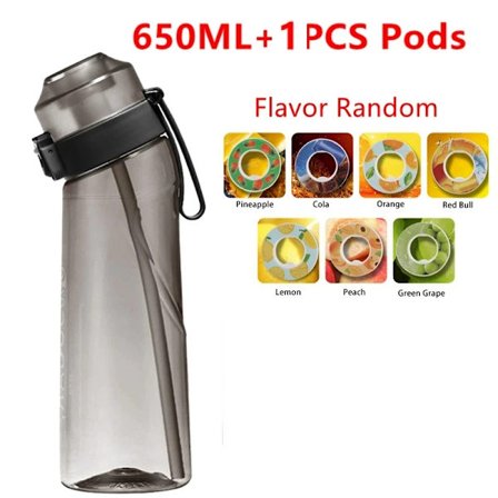 Luftsmaksatt vattenflaska Scent Up Vattenkopp Sportvattenflaska för fitness Modevattenkopp med pods