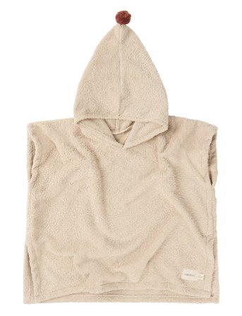NOBODINOZ So Cute Poncho 55X58 3-5 Y - Cream - ONE SIZE