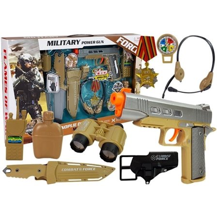 Ultimate Army Kit: pistol, kniv, kikare, radio och mer!