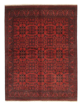 168X220 Alfombra Oriental Afghan Khal Mohammadi Rojo Oscuro/Negro (Lana, Afganistán)