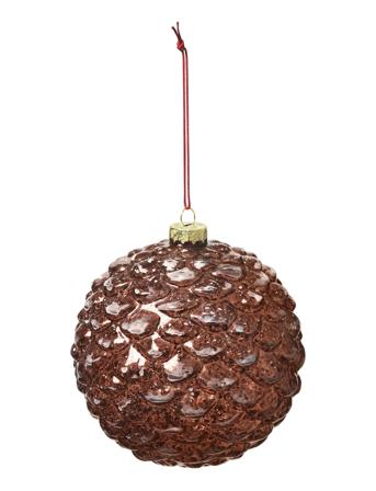 Deco Ball 'C ' Home Decoration Christmas Decoration Christmas Baubles & Tree Accessories Brun Broste Copenhagen