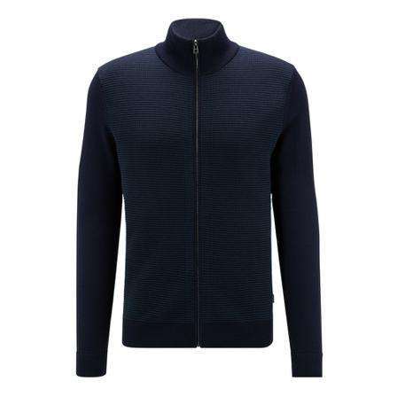 Hugo Boss Zip-throughs , Blauw , Heren , Maat: 3XL Hoodies & sweatvesten